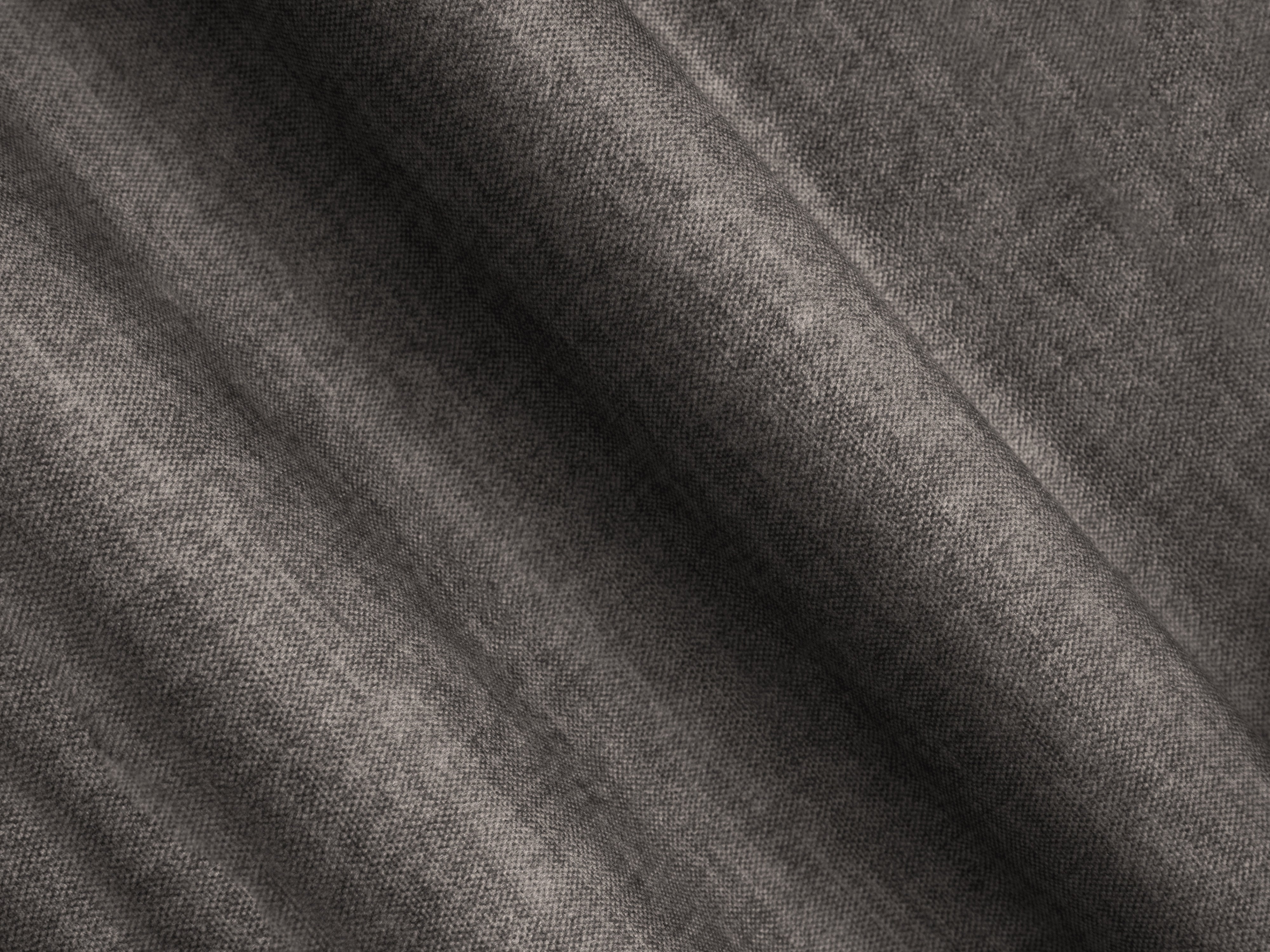 Left-facing U-shaped velvet corner sofa ROGER gray