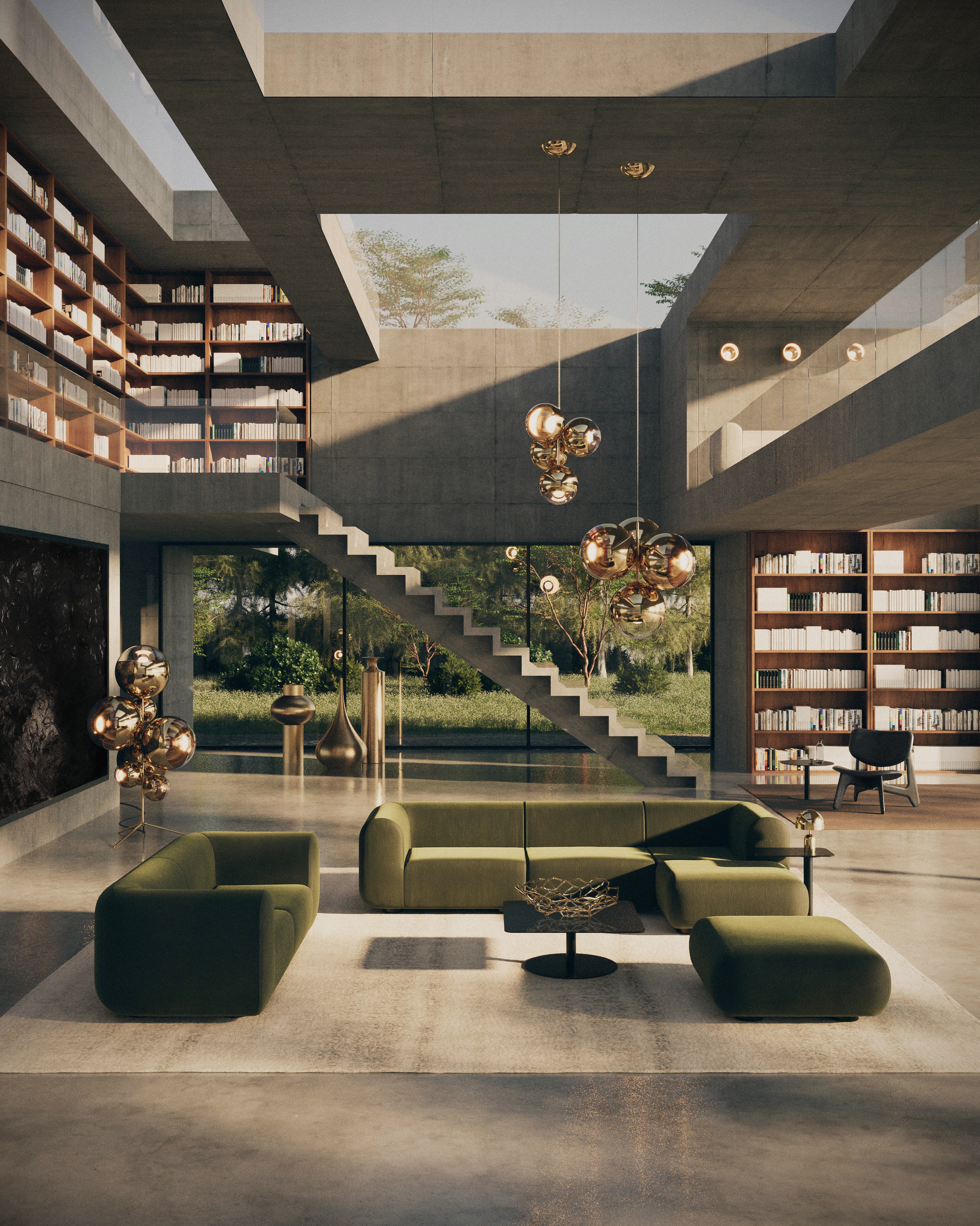 4-Personen-Sofa, gepolsterter praller