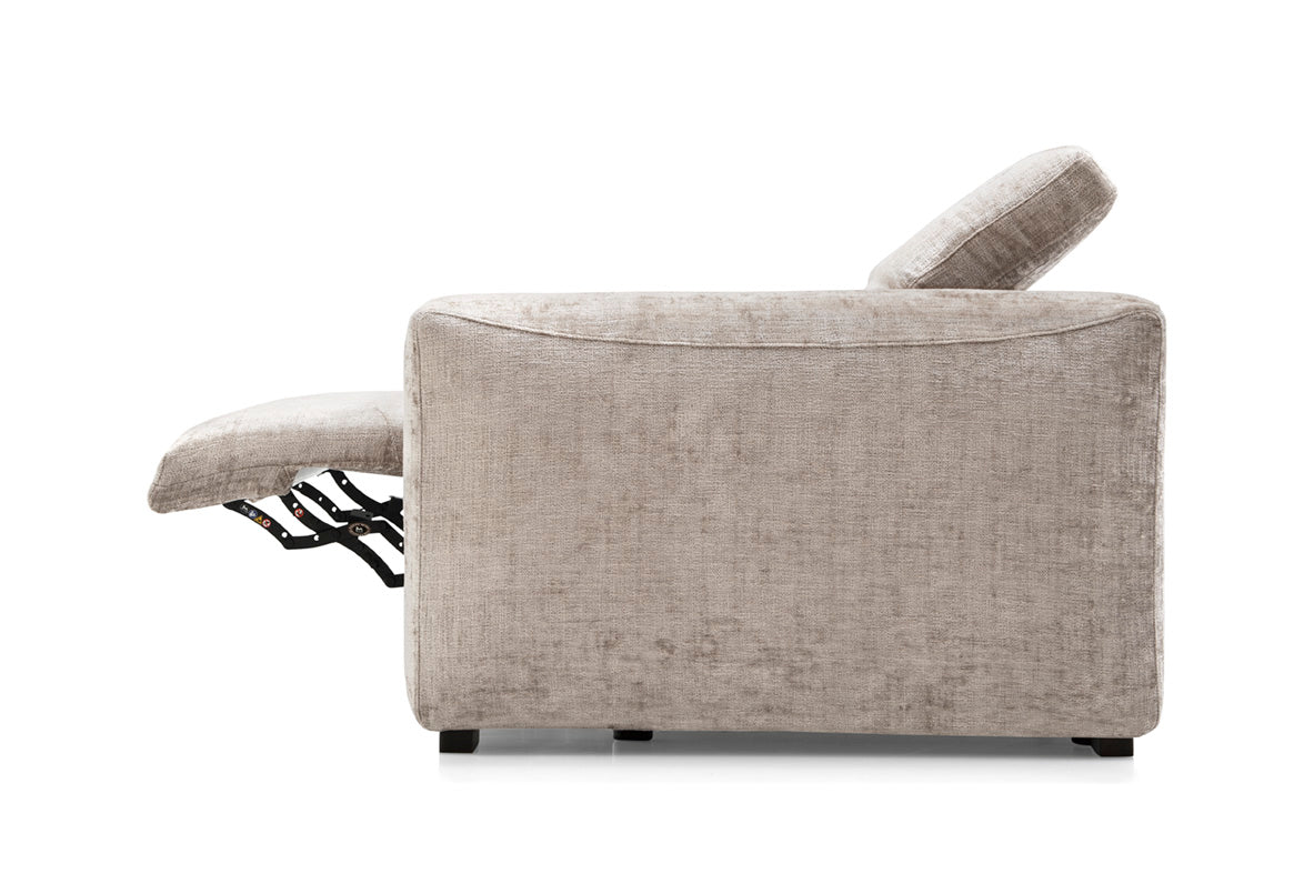 Left-sided upholstered WAVE corner sofa