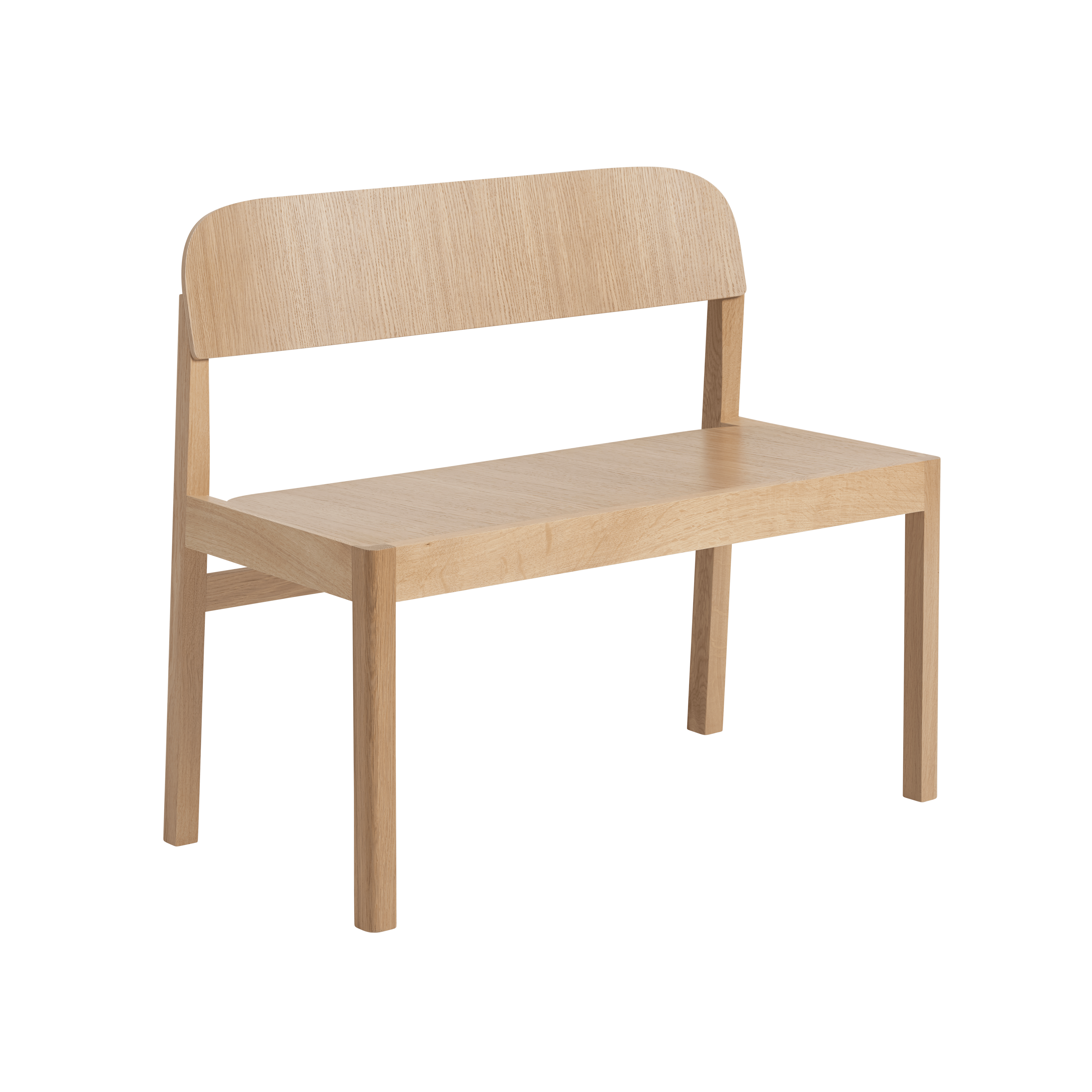 WORKSHOP Bench in Veneer and Oak Wood