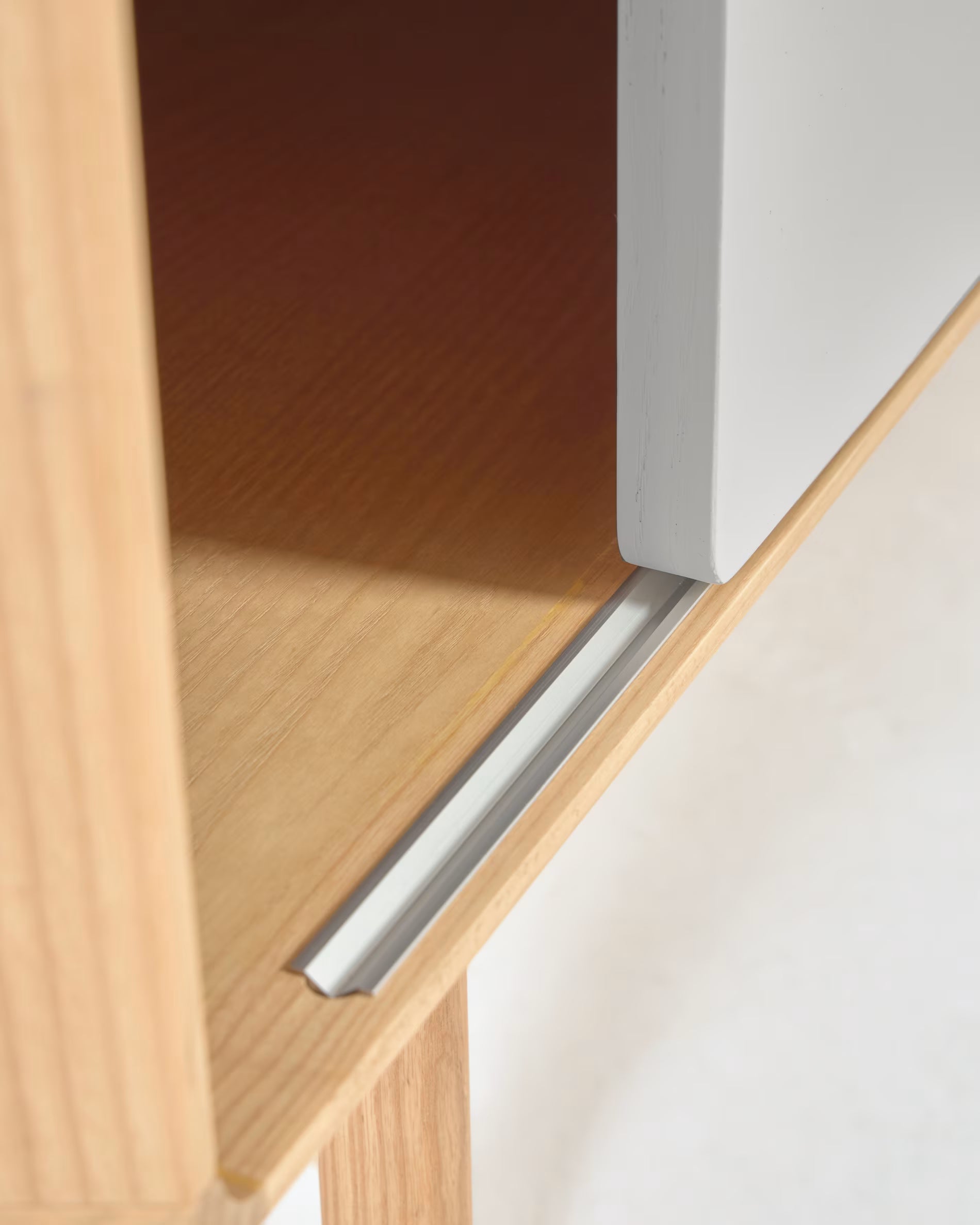 ANIELLE TV Cabinet light gray with wood