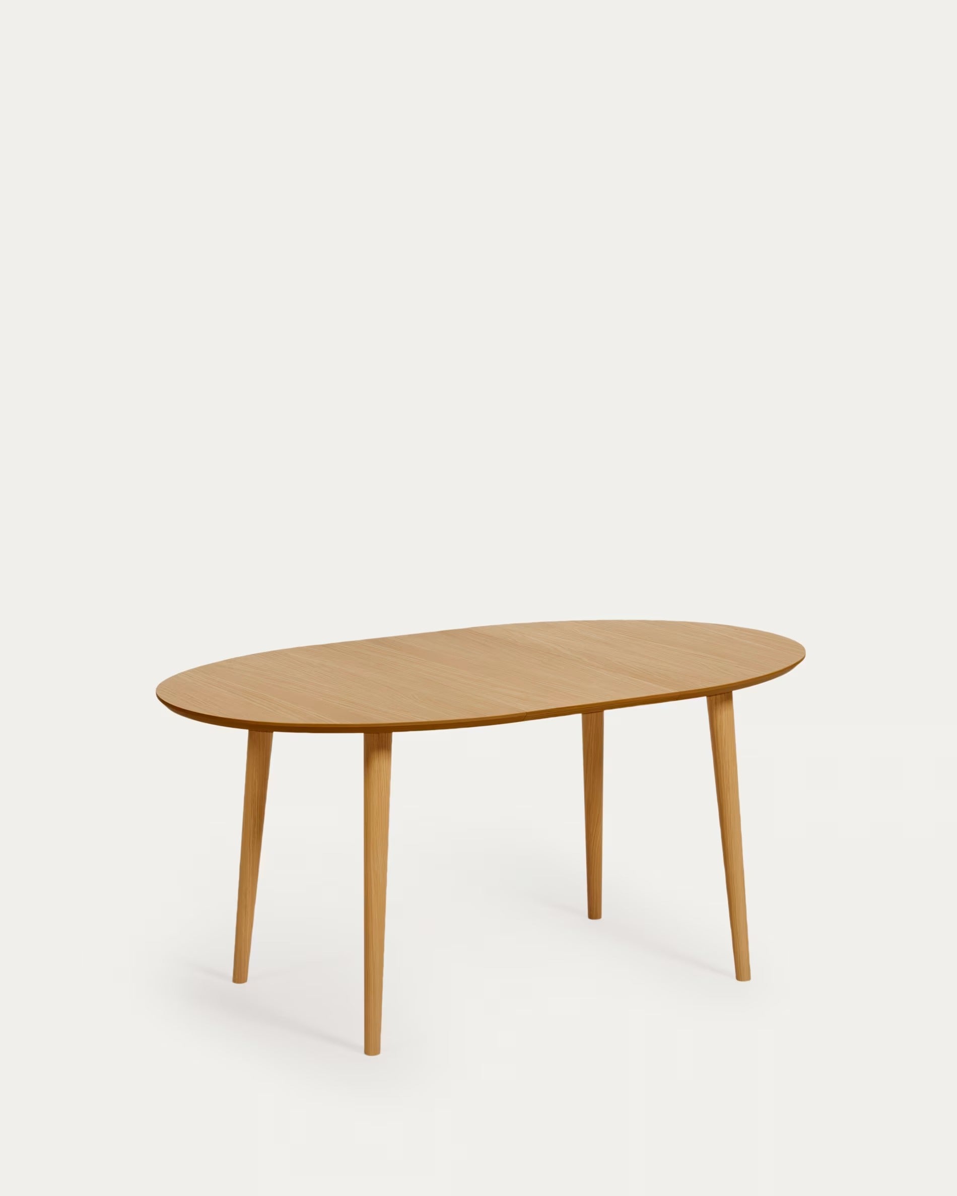 OVAL EXTENDABLE TABLE OQUI OAK VENEER