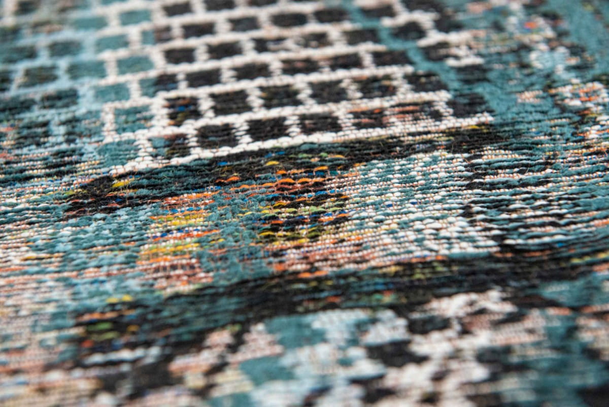Dywan KILIM ZEMMURI BLUE błękitny – Louis de Poortere