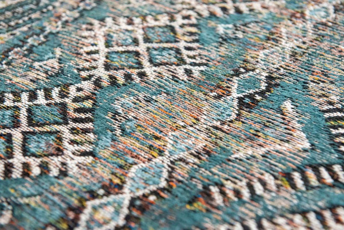 Dywan KILIM ZEMMURI BLUE błękitny – Louis de Poortere