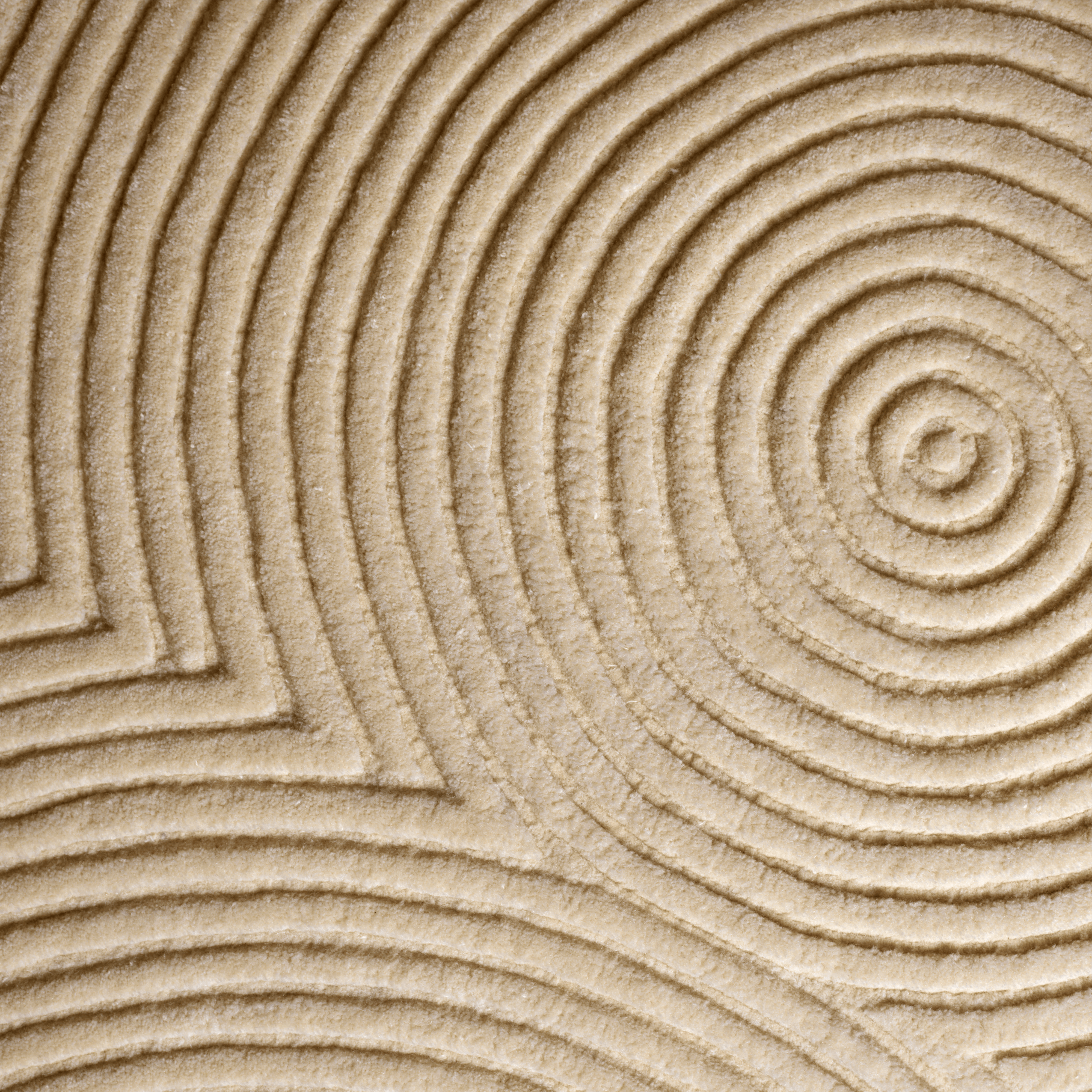 Ovaler Teppich ZEN ROUNDED beige