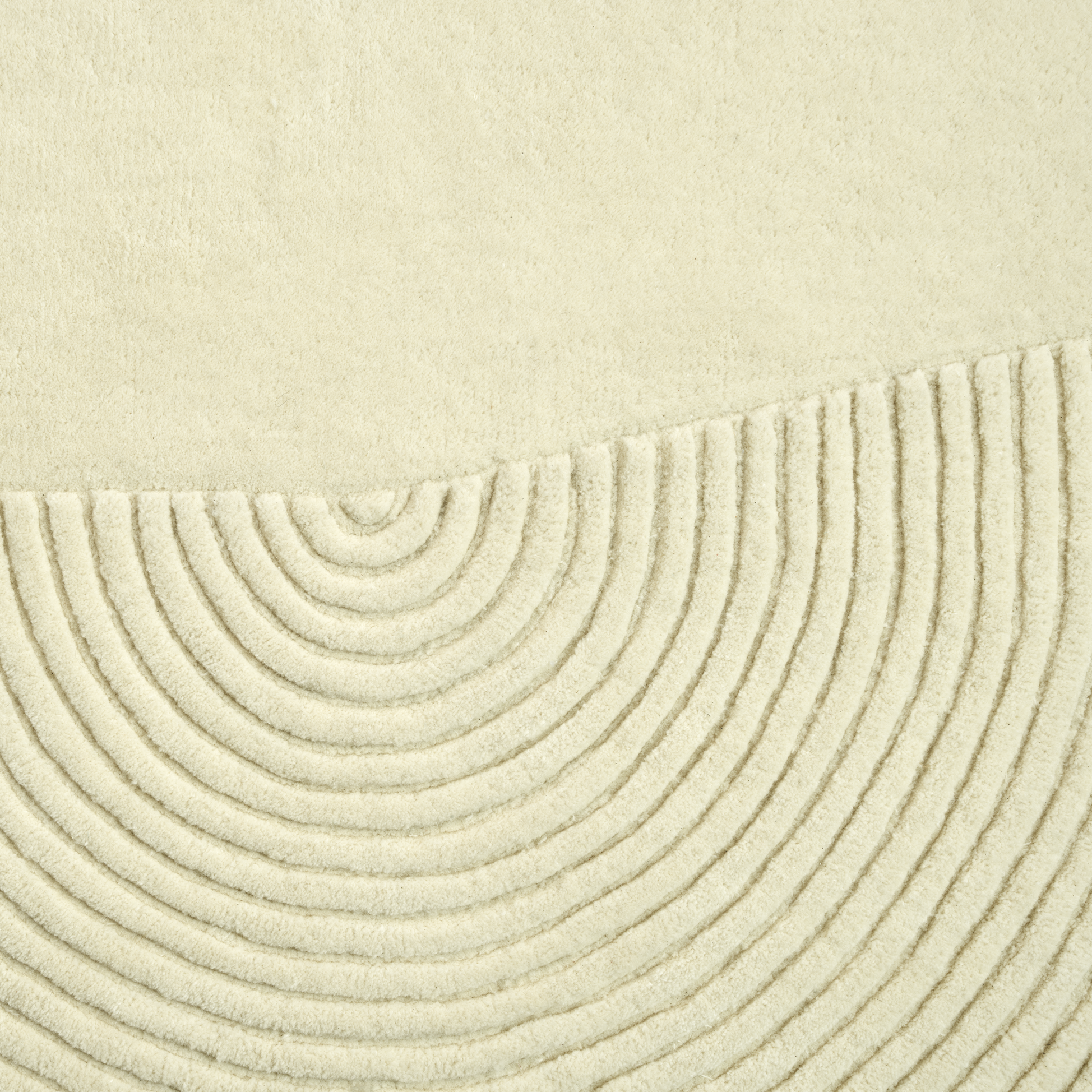 Runder Teppich ZEN SPLIT creme