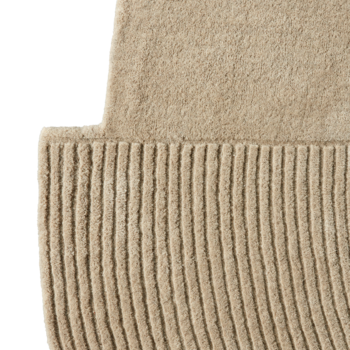 Runder Teppich ZEN SPLIT beige