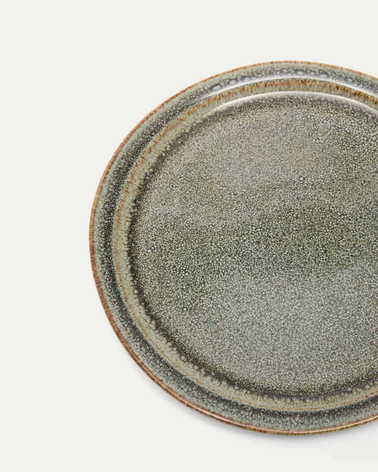 COVAL Dessert Plate Brown Ceramic