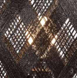 Schwarze Tischlampe mit einer silbernen Basis