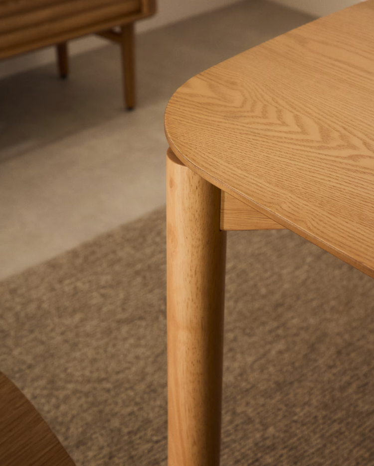 Rectangular table India veneer ash