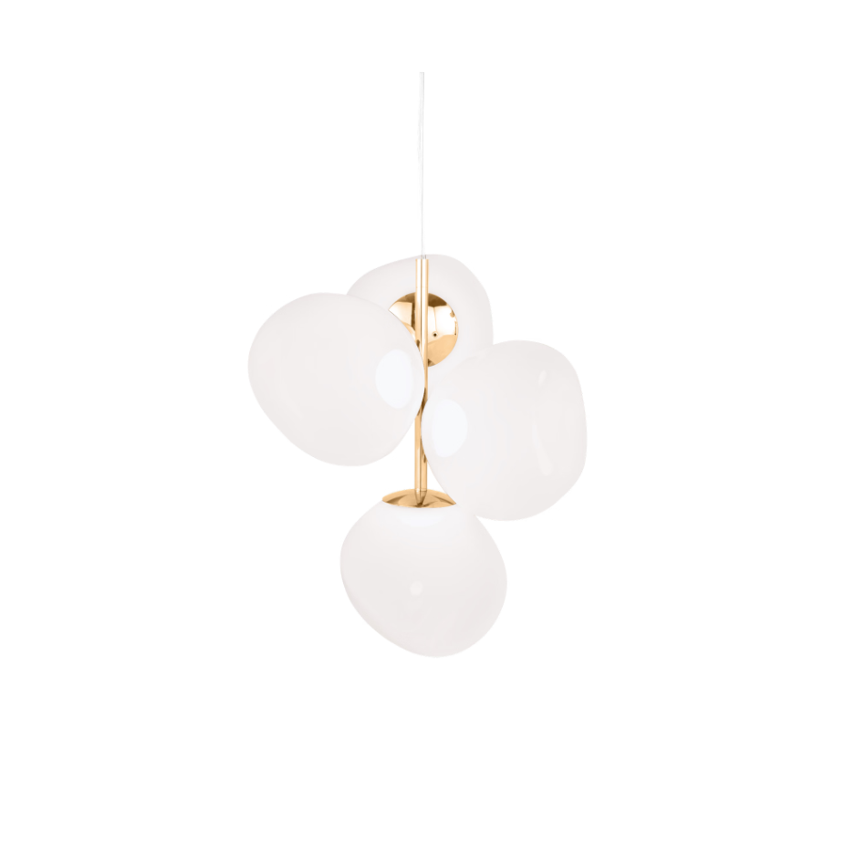 Schmelzenschmelzkronleuchter mit einem goldenen Finish