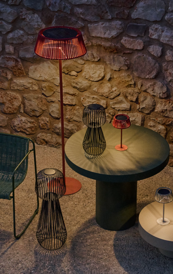 Außenstehlampe Aldet Lina in Terrakotta