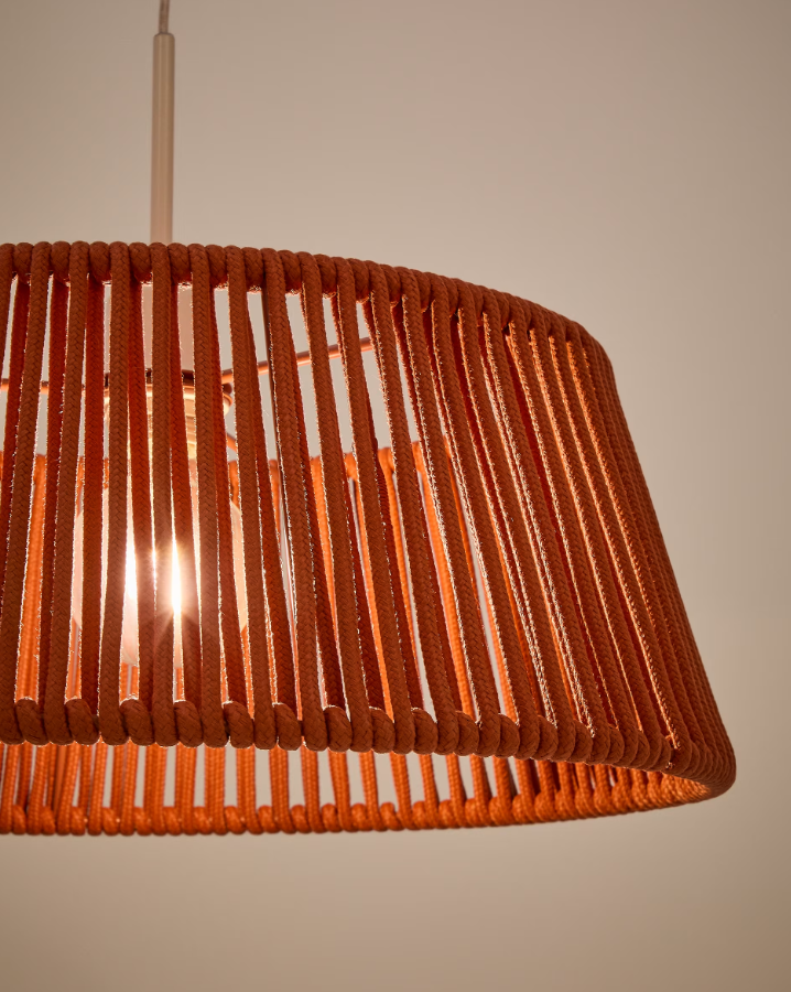 Aldet lampshade in terracotta