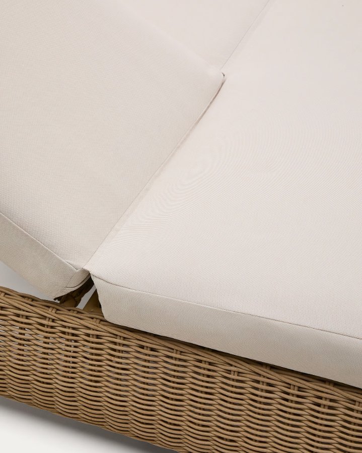 Double Lounger MERIA synthetic rattan