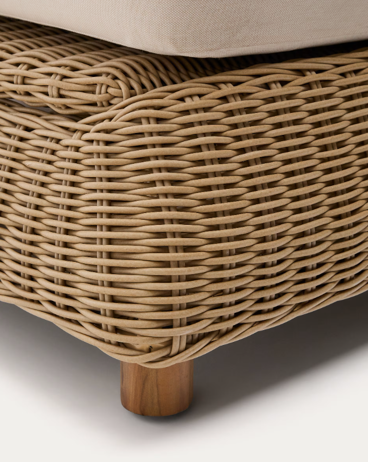 Double Lounger MERIA synthetic rattan
