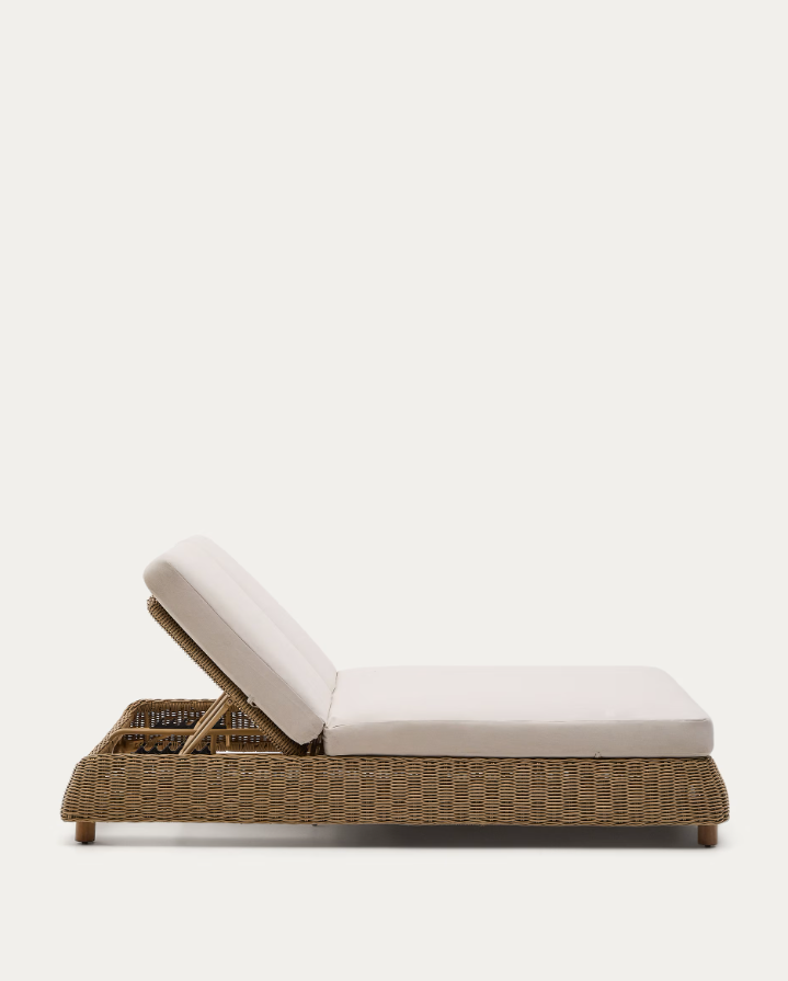 Double Lounger MERIA synthetic rattan