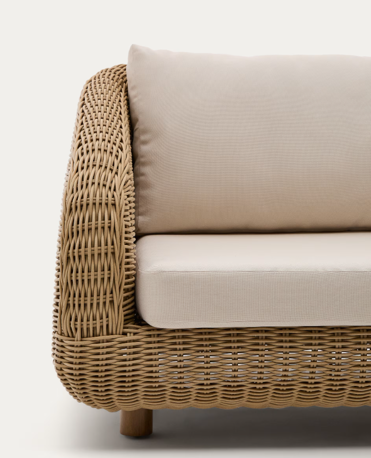 Sofa für den Außenbereich MERIA aus synthetischem Rattan