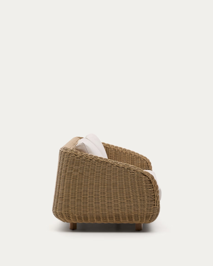 Sofa für den Außenbereich MERIA aus synthetischem Rattan