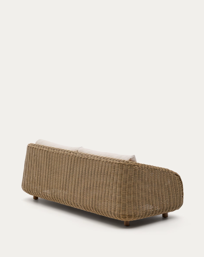 Sofa für den Außenbereich MERIA aus synthetischem Rattan