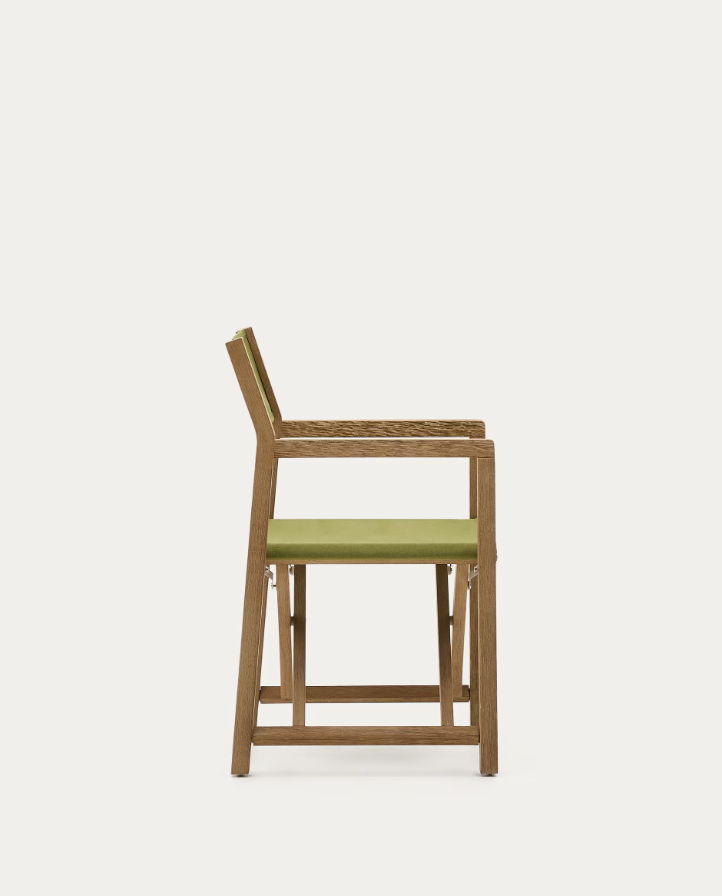 Vilara Zielony external chair with an acacia base