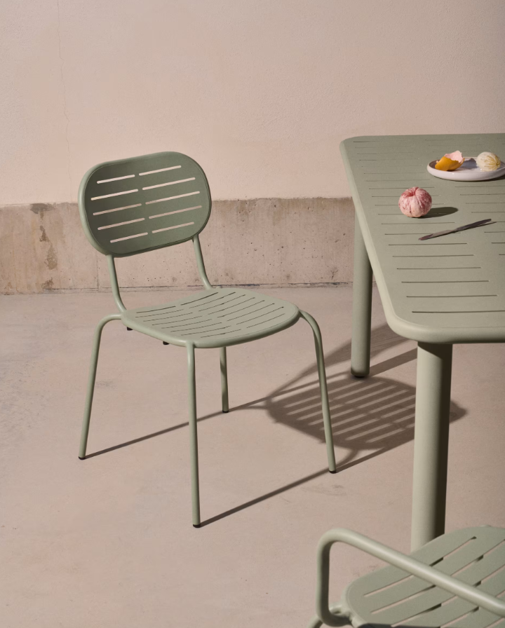Garden chair Brai Olive Steel