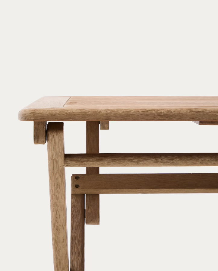 DANDARA Folding Table in Light Acacia Wood
