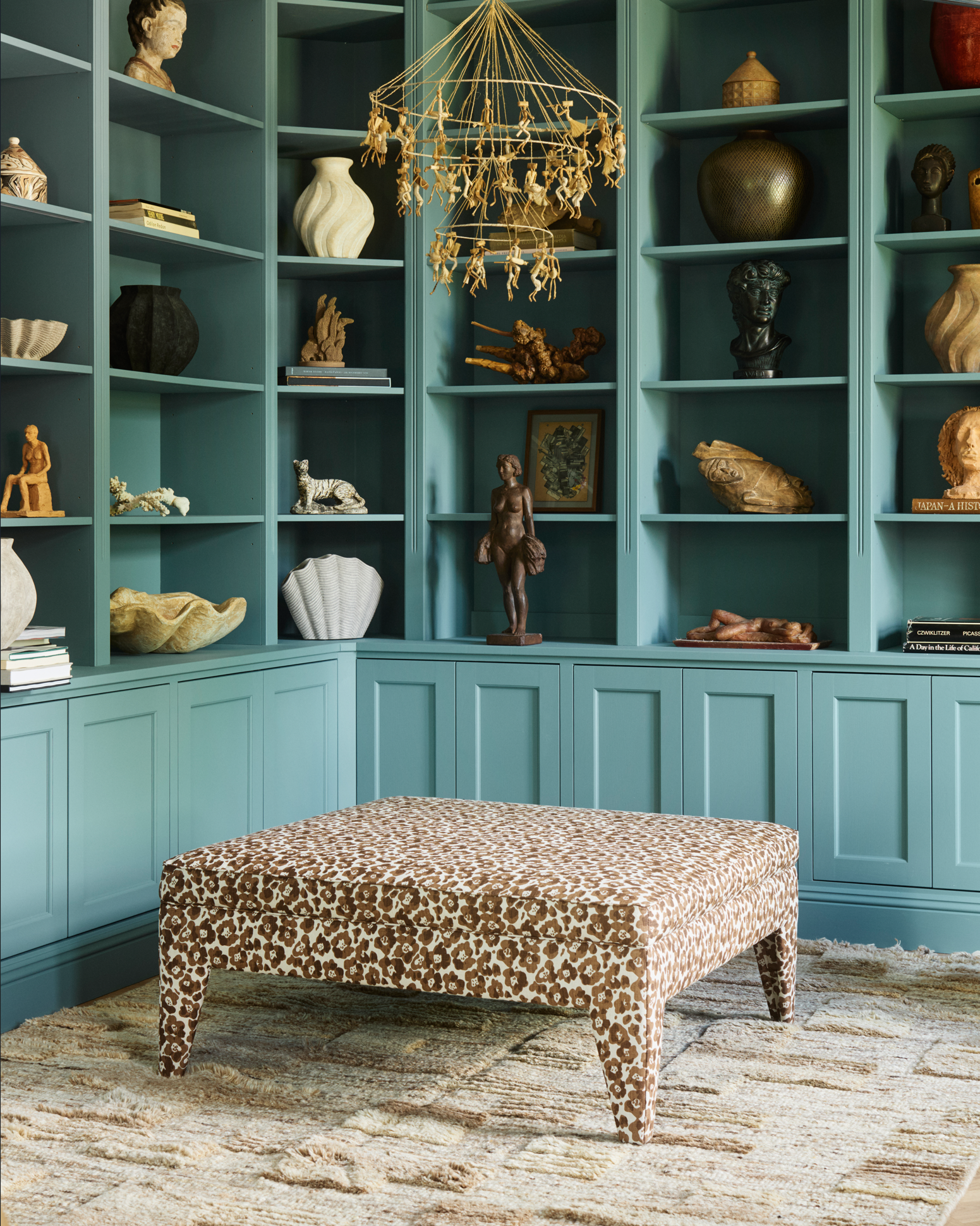 Puf OTTO beige mit Braun