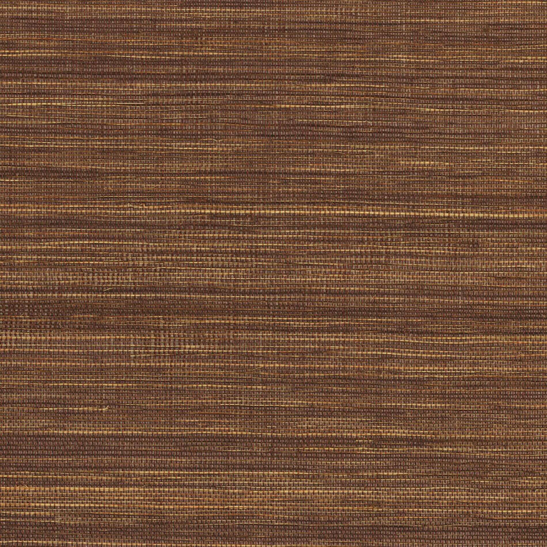 Strukturierte Tapete aus Pflanzenfaser PICTA - Tabakbraun mit Dunkelbeige