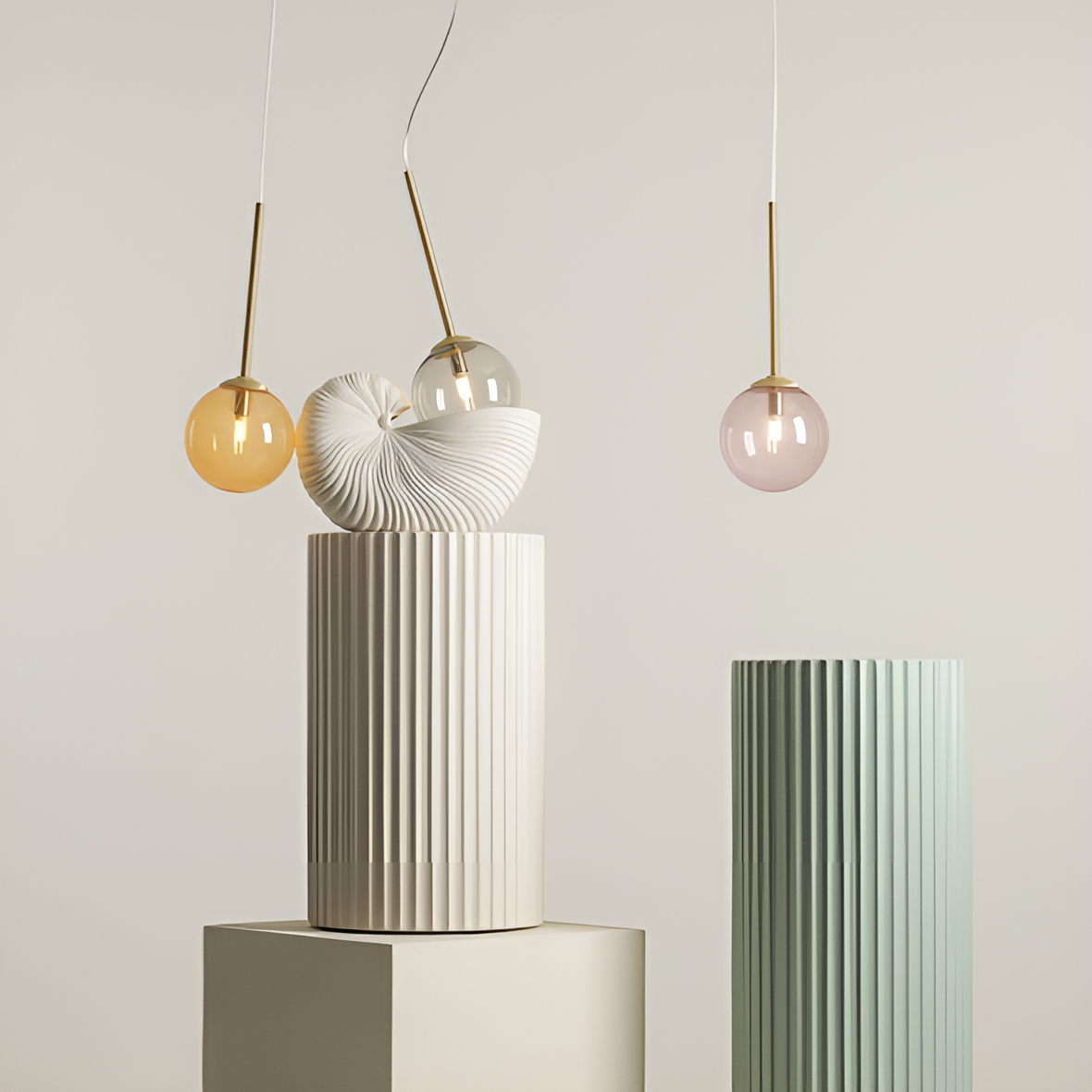 Colorful barefoot quatro lamp colorful