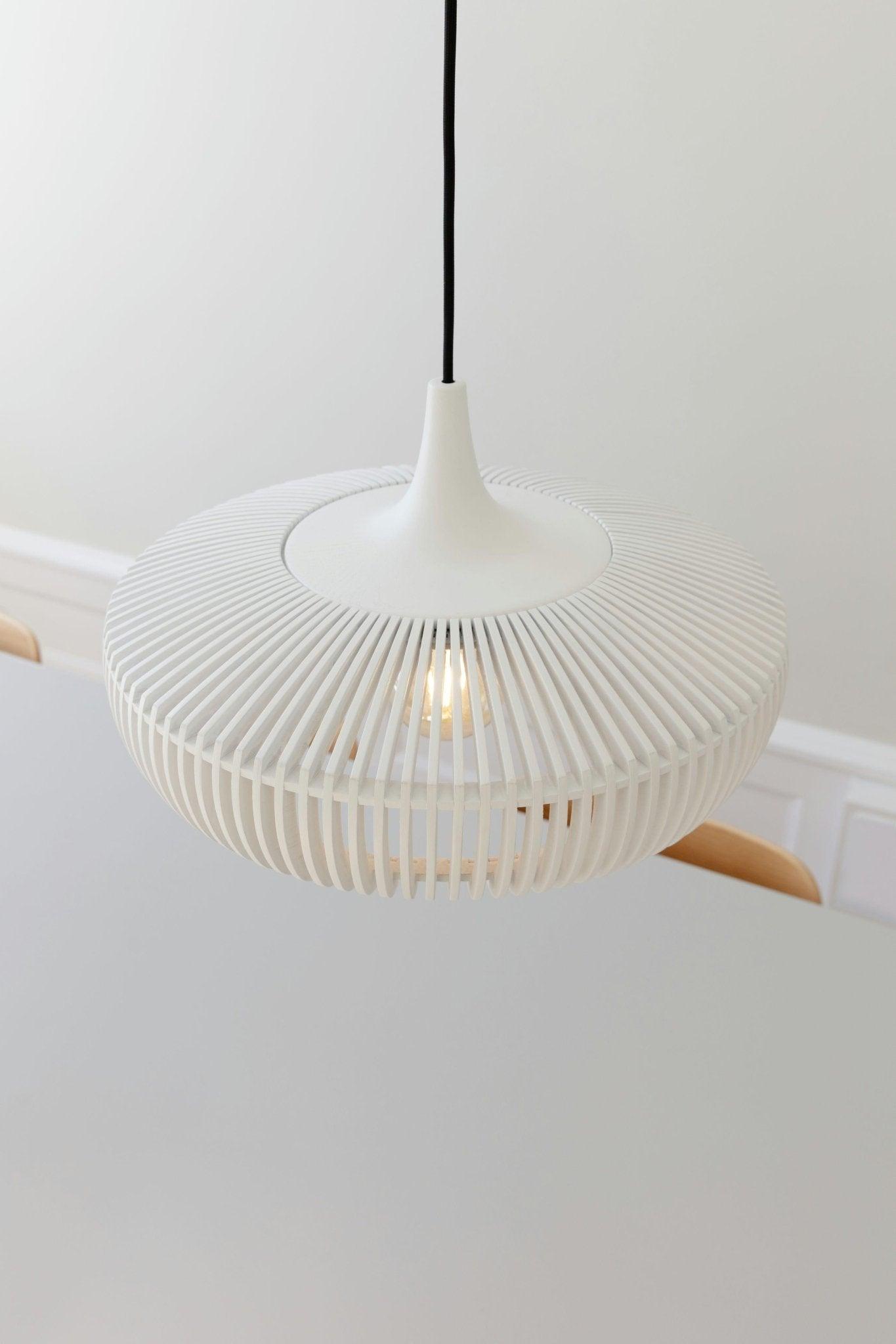 Abażur CLAVA DINE WOOD biały – Umage