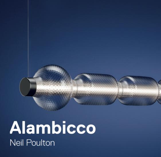 Lampa wisząca ALAMBICCO HORIZONTAL dmuchane szkło, marka Artemide