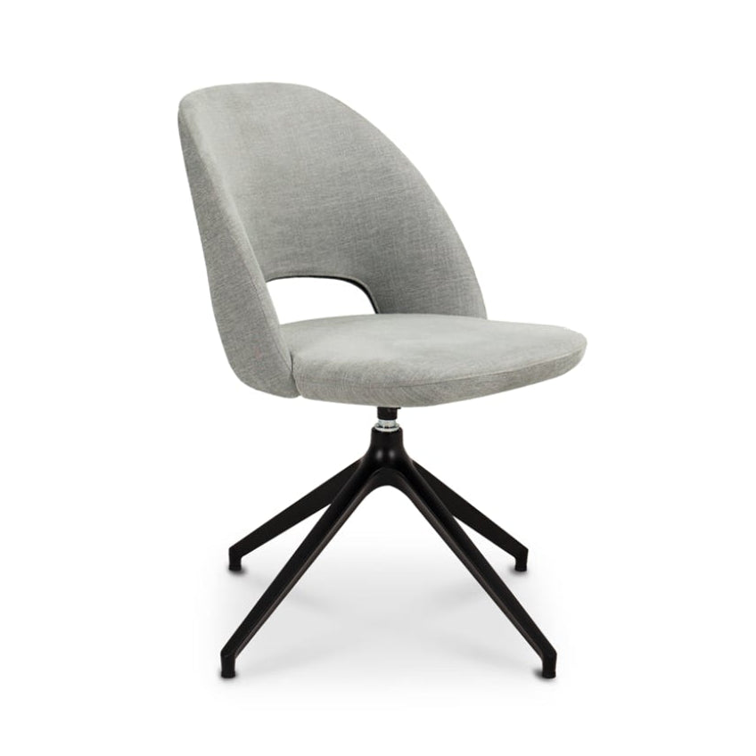 ALIO I Upholstered Swivel Chair with Metal Base