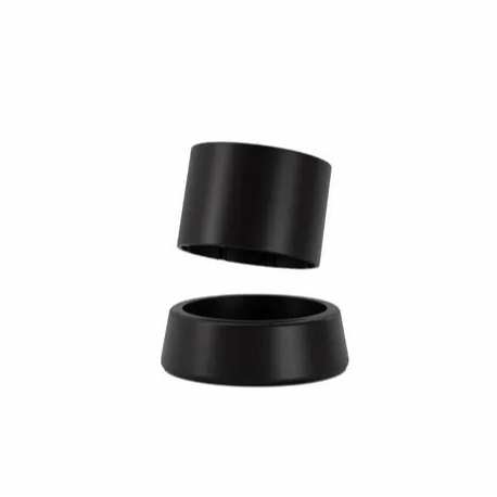 Pouf with arcad3 storage black