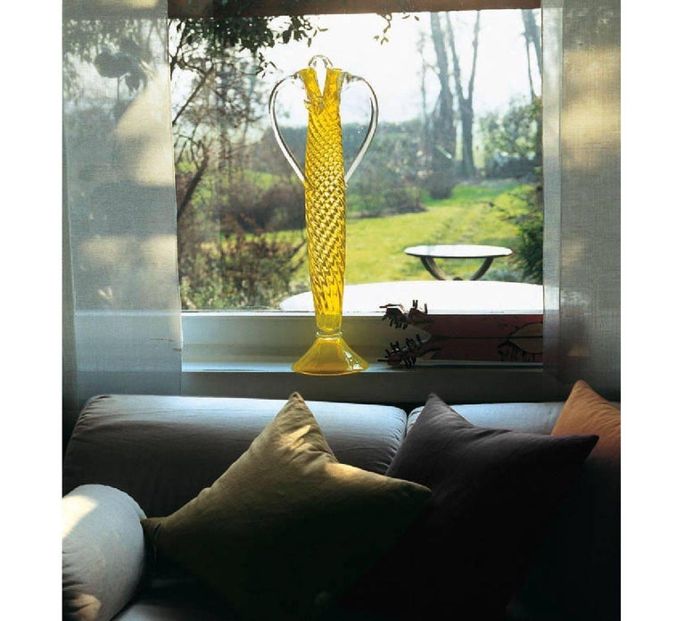 Argencourt vase yellow inflatable glass