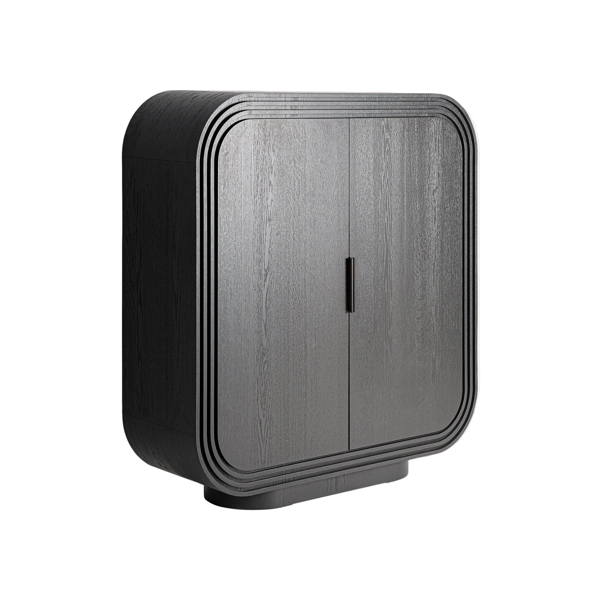 RIZE Wardrobe Black Oak Wood
