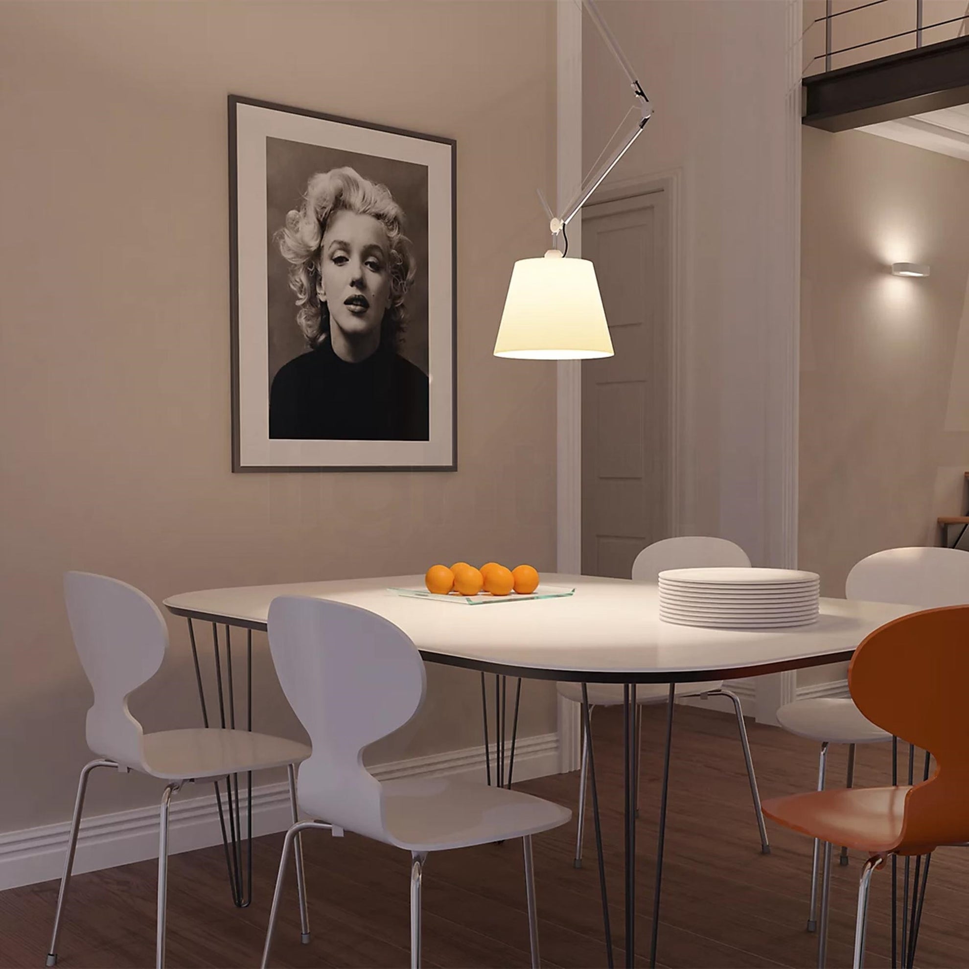 TOLOMEO parchment pendant lamp