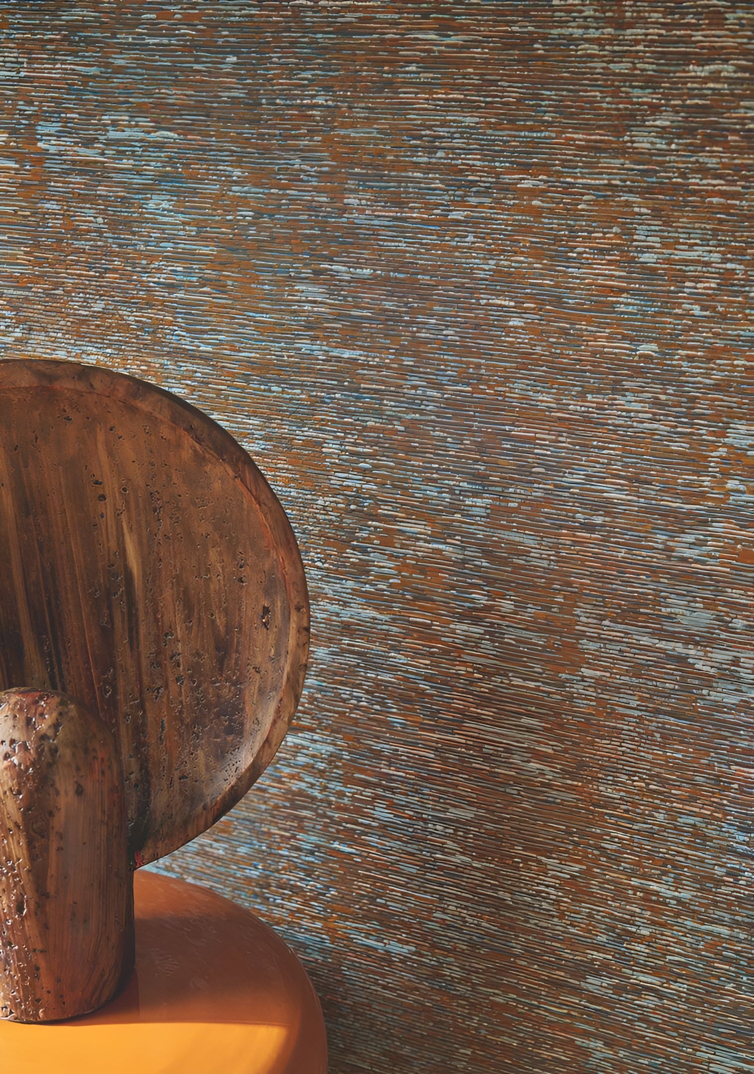 Tapeta tekstylna strukturalna ARTOIS - PIERRE BLEUE niebieski