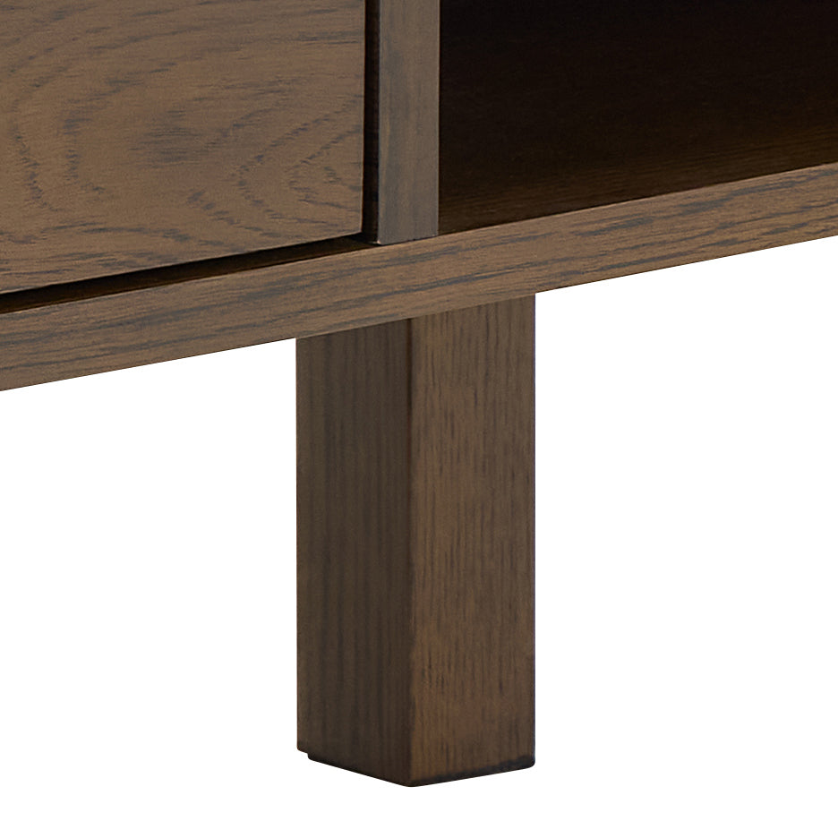 Couchtisch mit Schublade SOUTHAMPTON Eichenfurnier mit Keramikplatte
