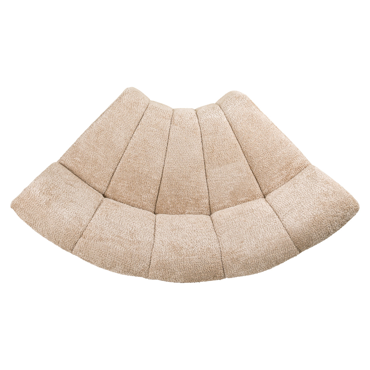 HILLPARK Corner Sofa - Rounded Beige Central Element