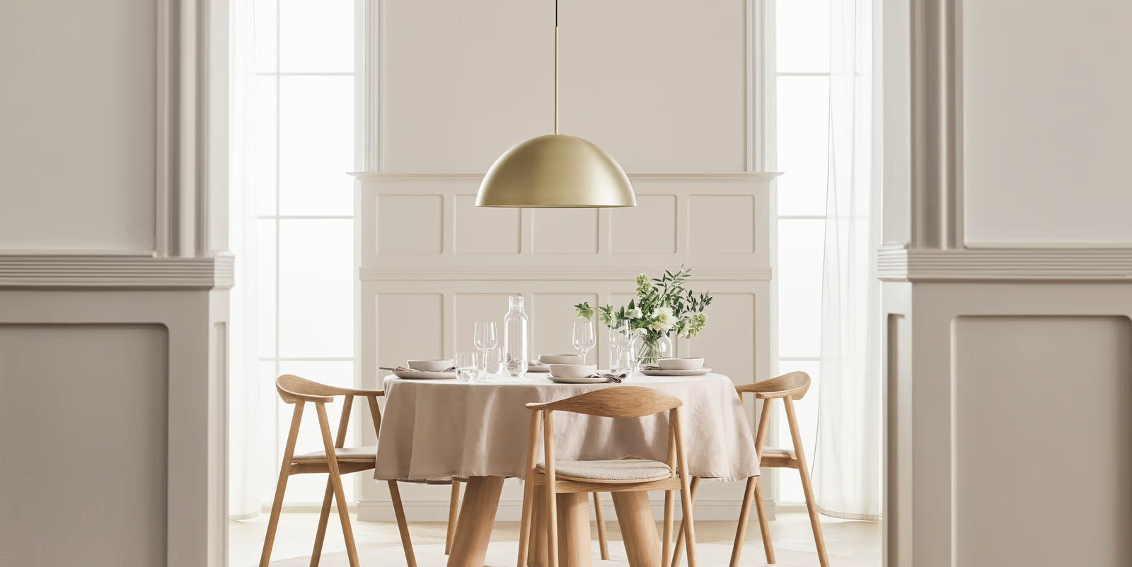 White soft tablecloth