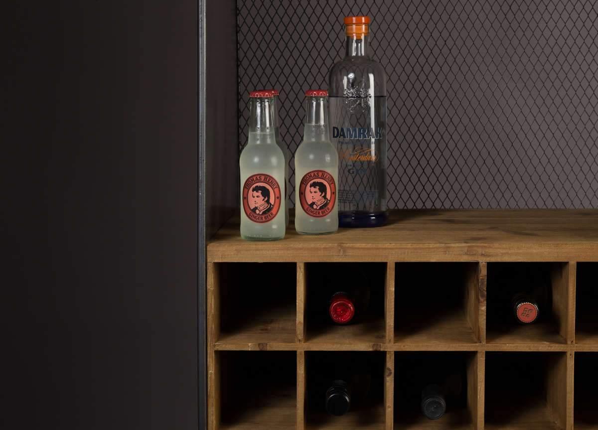 Barek VINO drewniany z żelazną podstawą Dutchbone Eye on Design