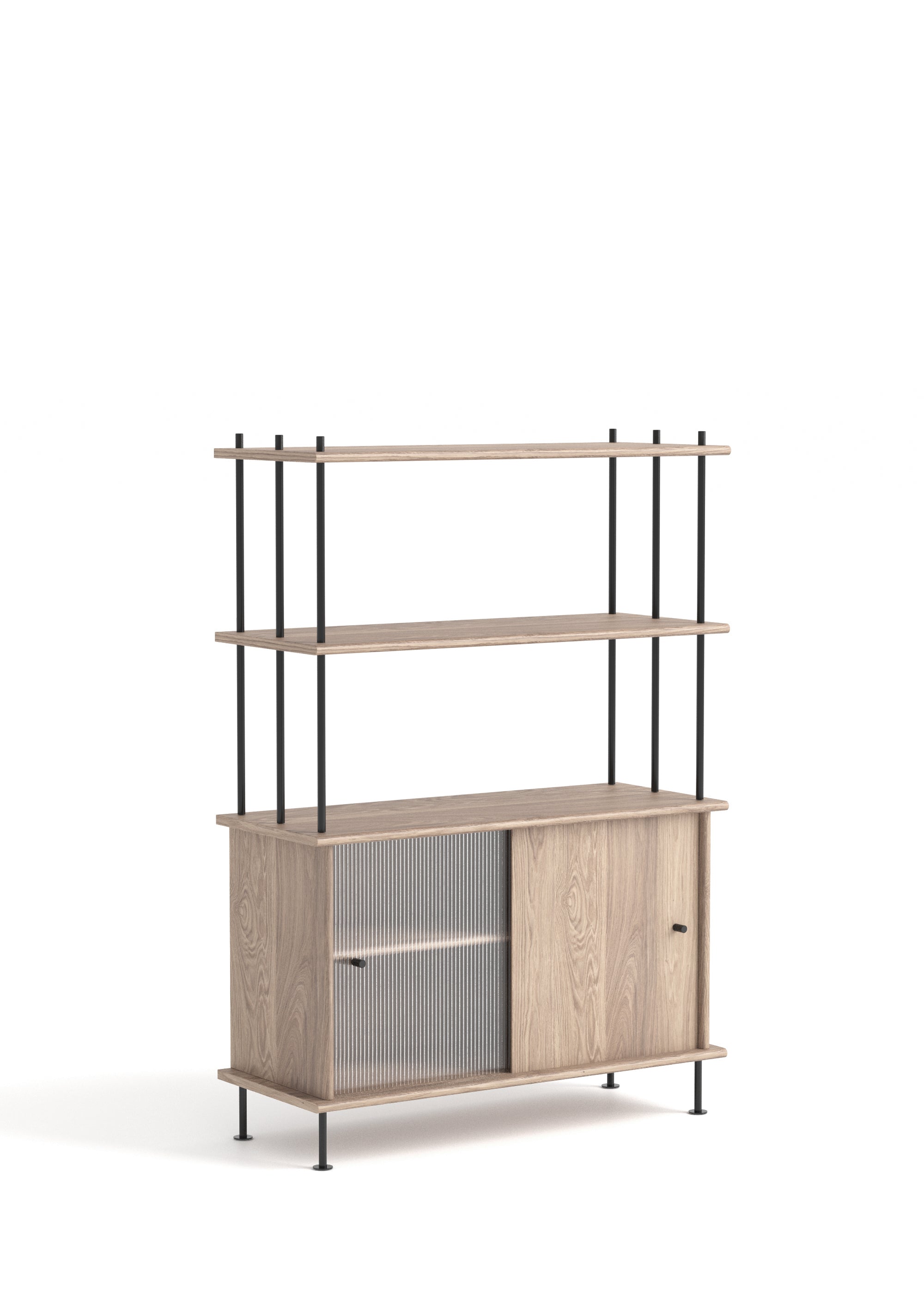 BAVA 100 Schrank aus gebleichtem Eichenholz