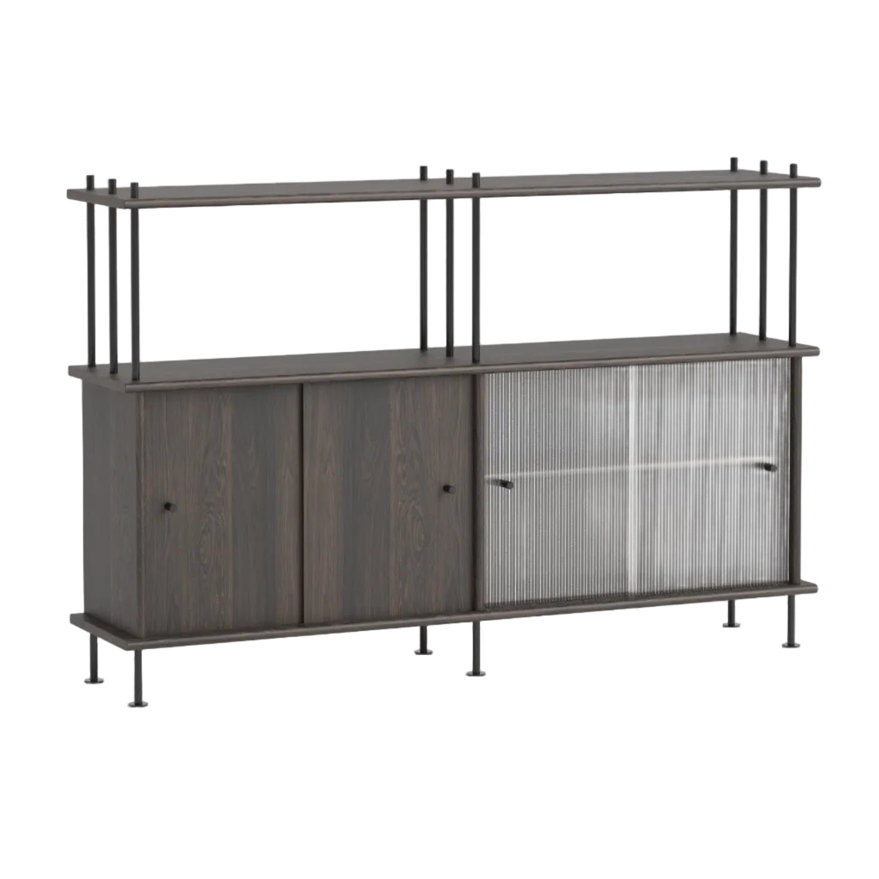 BAVA 160 Schrank aus schwarzem Eichenholz