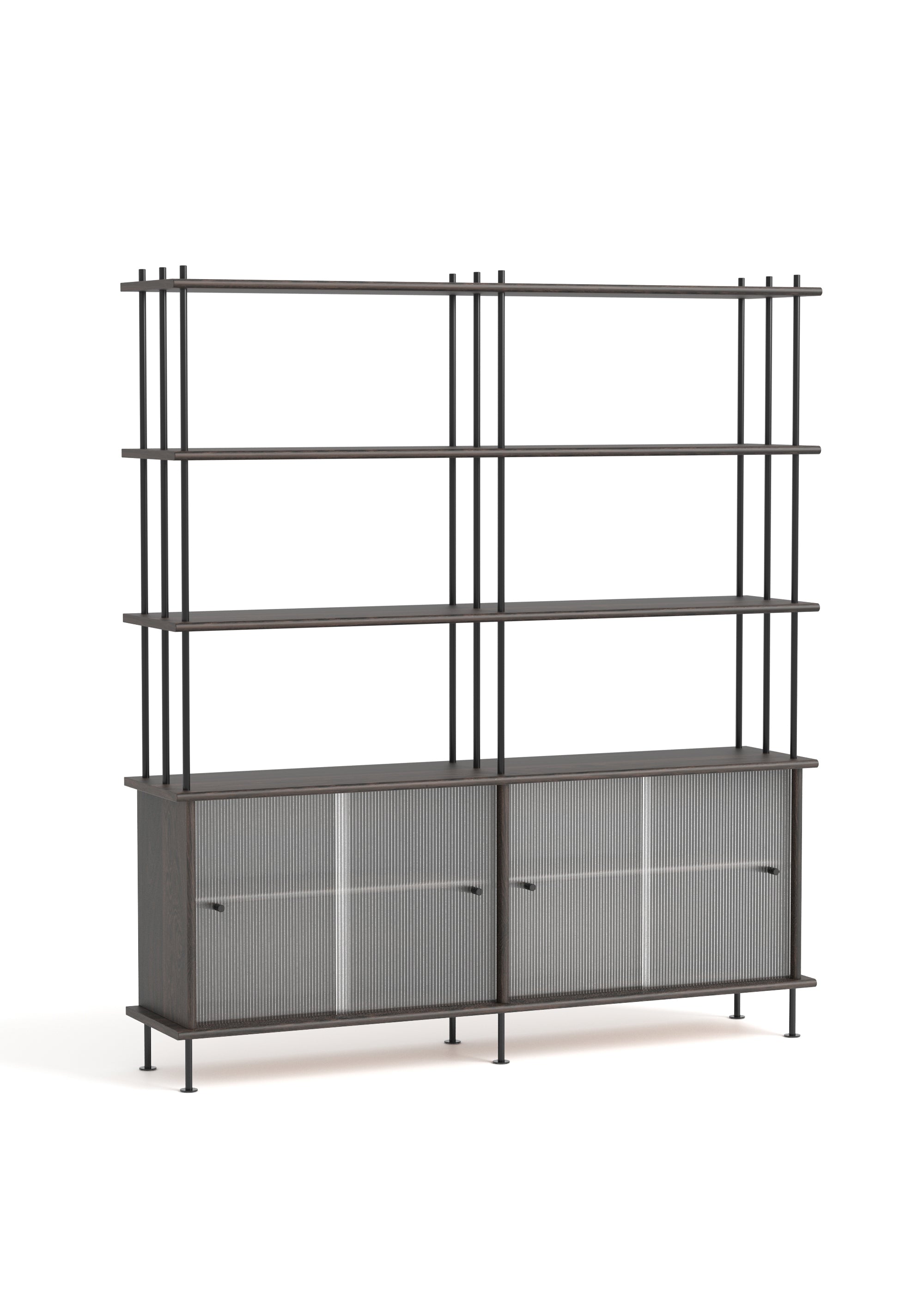 BAVA 160 Schrank aus schwarzem Eichenholz