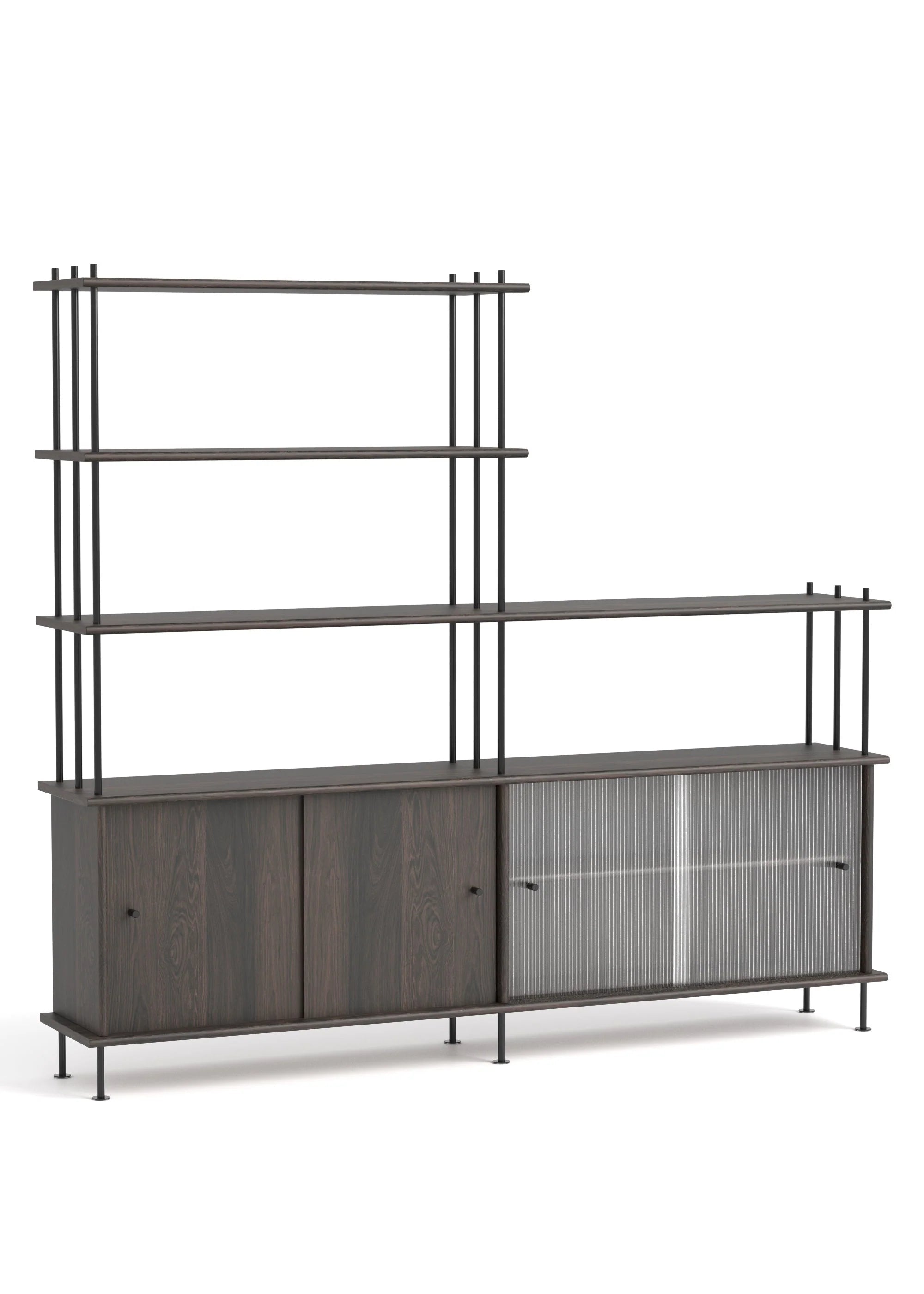 BAVA 200 Schrank aus schwarzem Eichenholz
