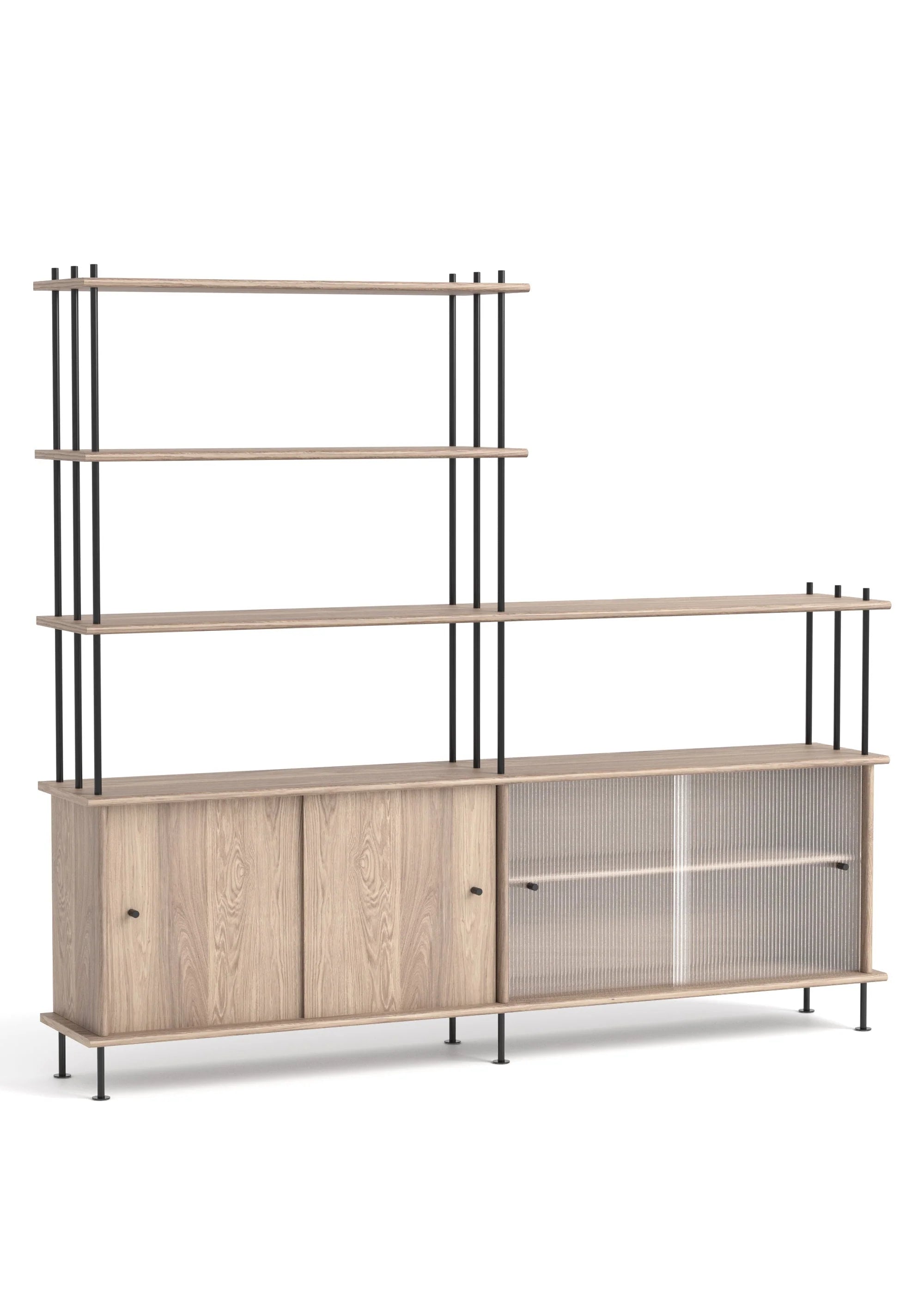 BAVA Cabinet 200 Bleached Oak Wood