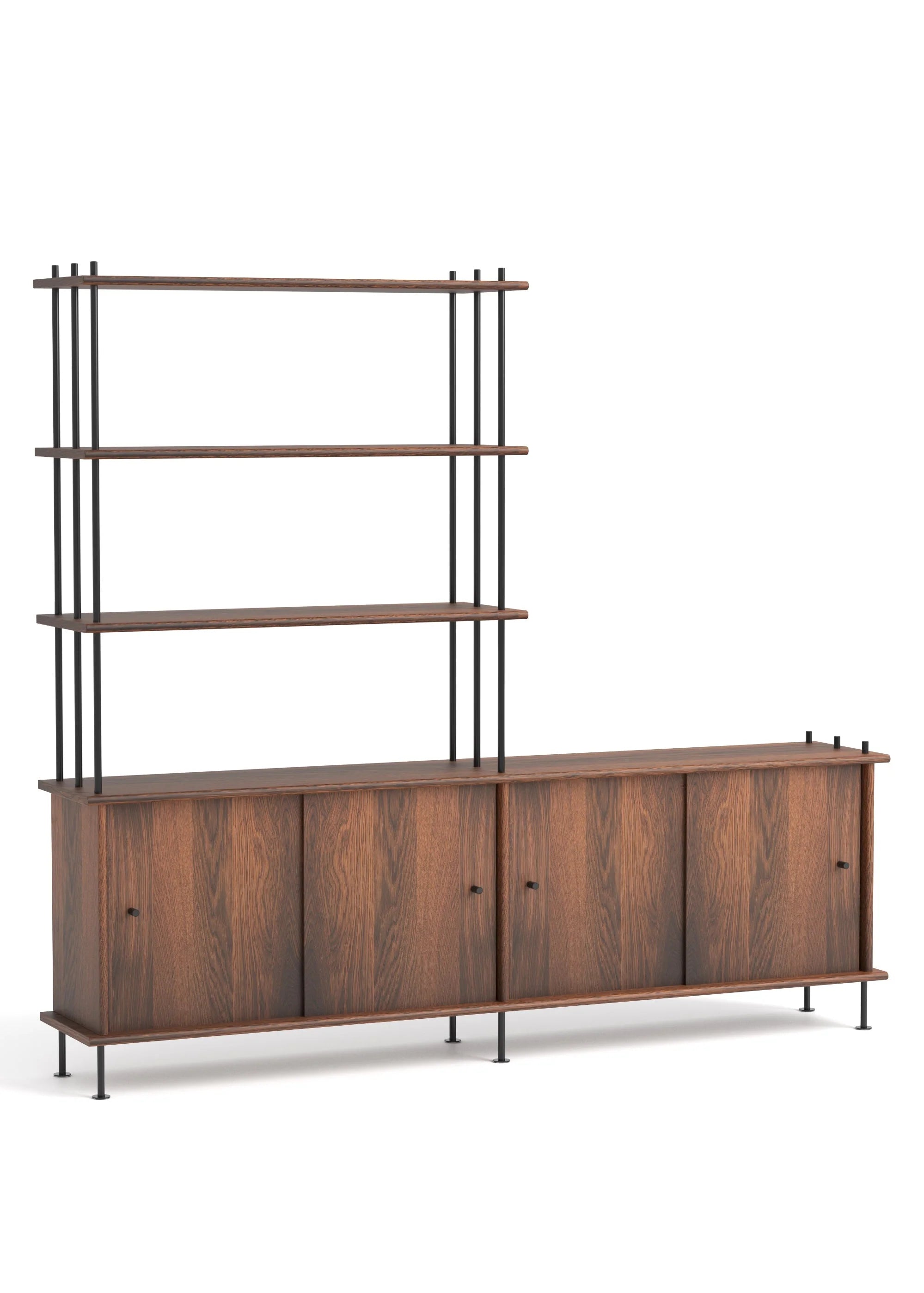Schrank BAVA 200 dunkles Eichenholz
