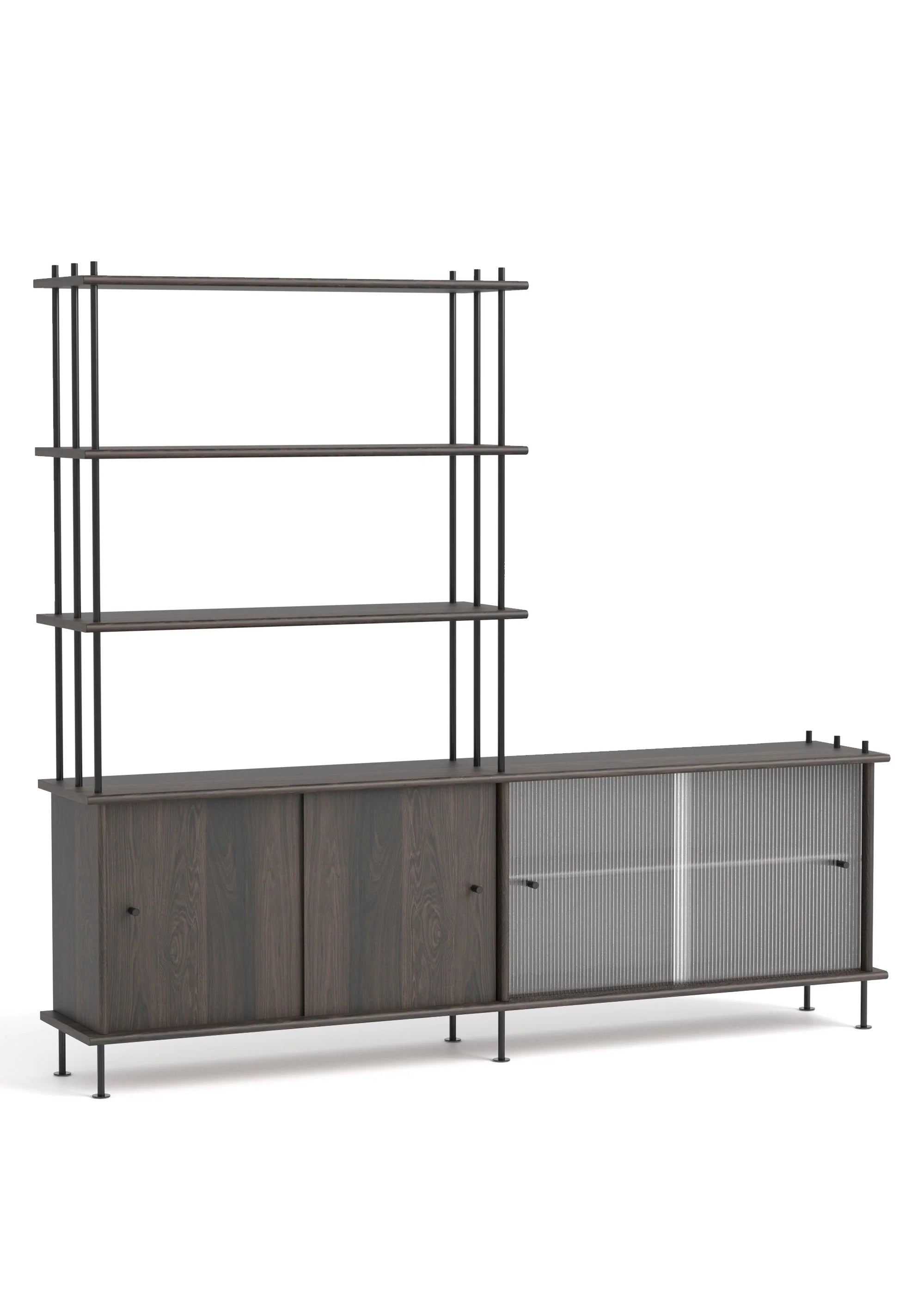 BAVA 200 Schrank aus schwarzem Eichenholz