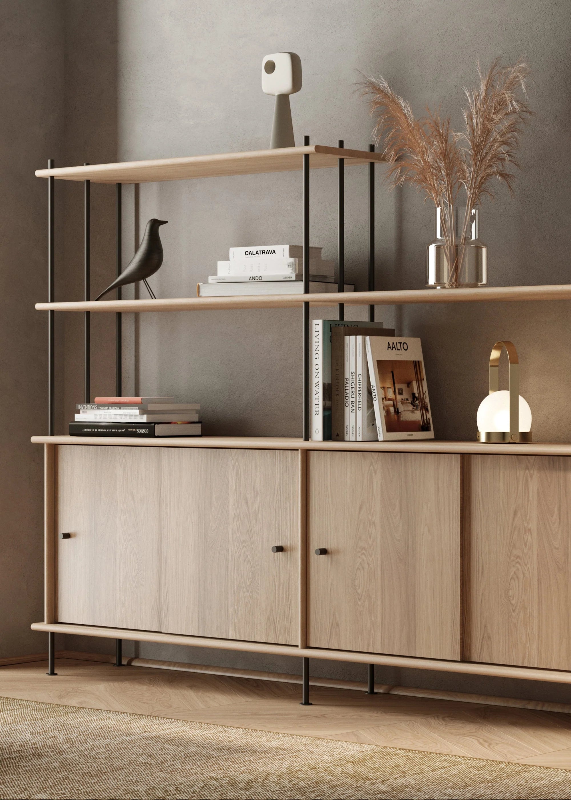 BAVA Cabinet 200 Bleached Oak Wood