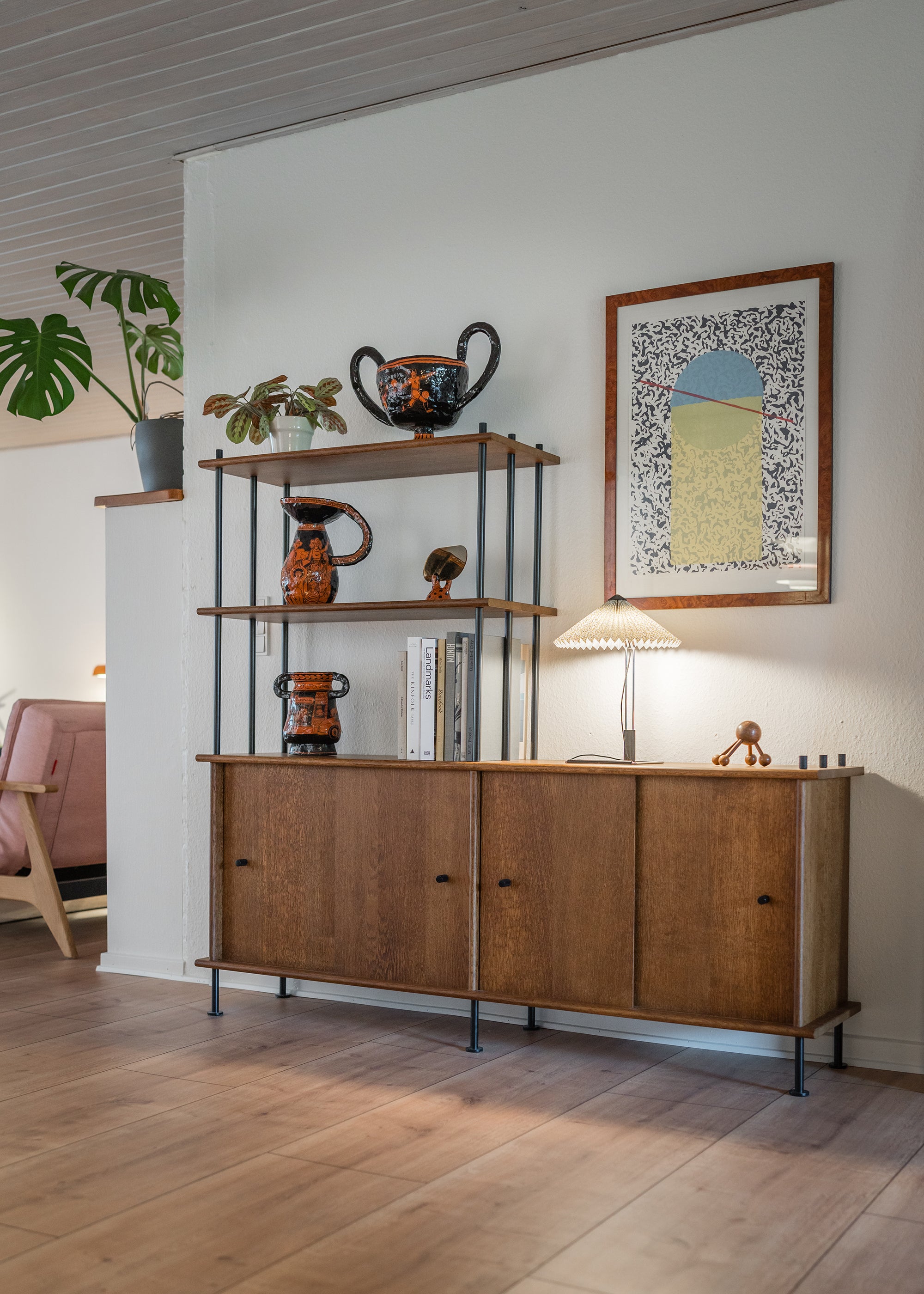 BAVA 160 Schrank aus schwarzem Eichenholz